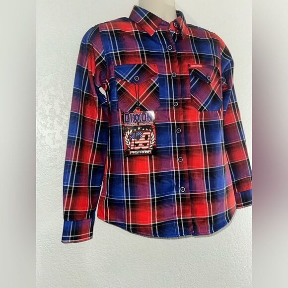 DIXXON FLANNEL - TRAVIS PASTRANA FLANNEL Shirt‎ - womens MEDIUM- COLLAB - Picture 3 of 10